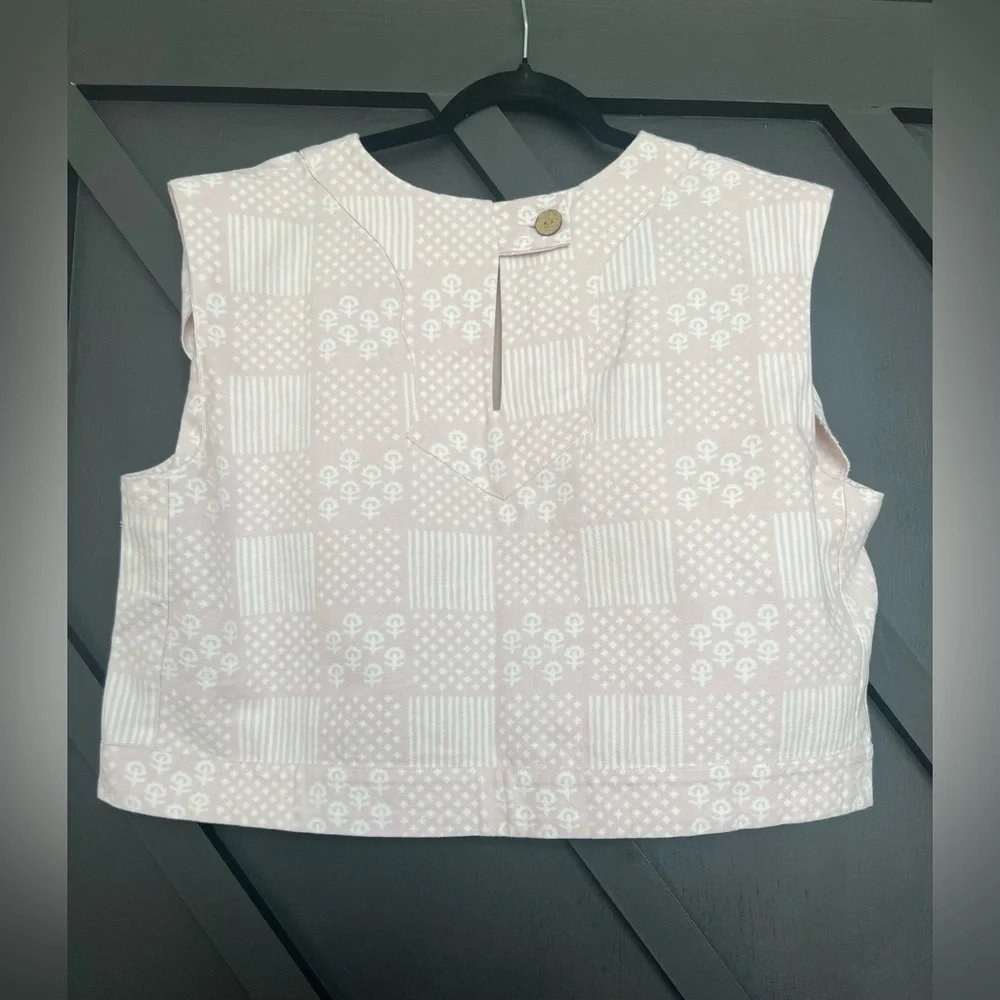 Julia Amory Top and Skirt Set in Patchwork Ballet Pink, Size XL - Picture 7 of 9